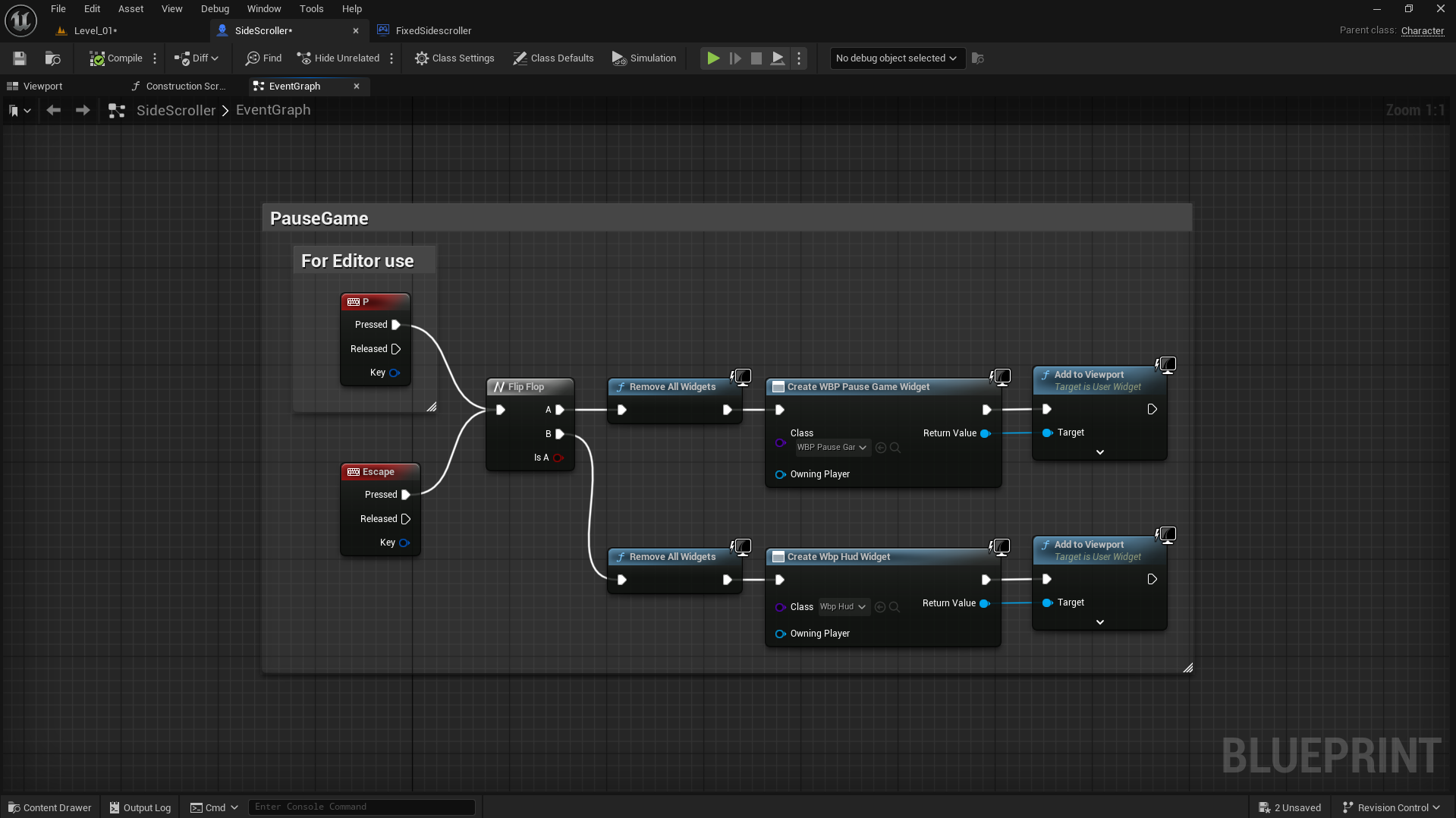 Pause Game Blueprint