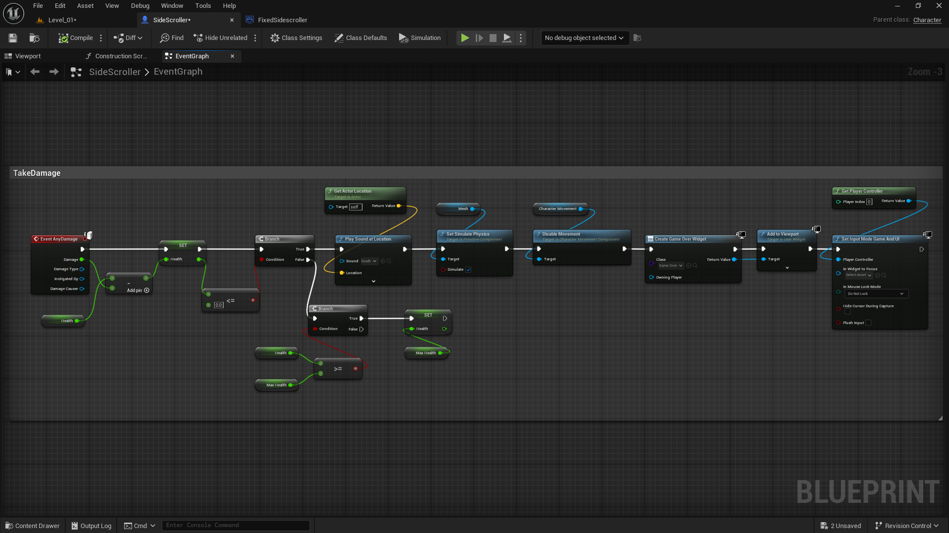 Take Damage Blueprint